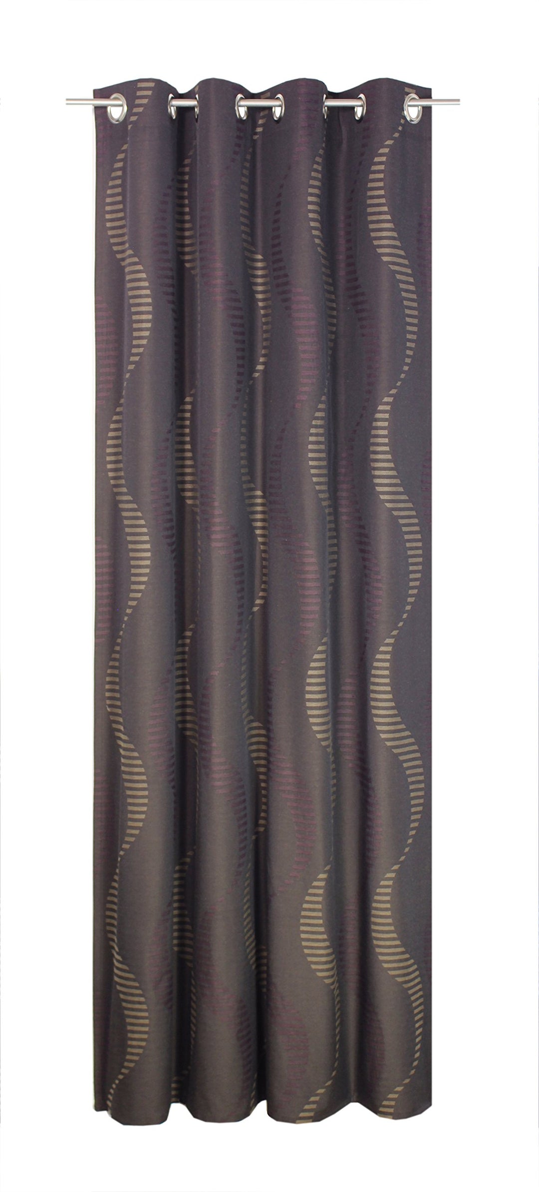 Wirth Fertigschal Lupara mit Ösen, Polyester, Braun, 220 x 132 cm Braun 220 x 132 cm, Braun 220 x 13
