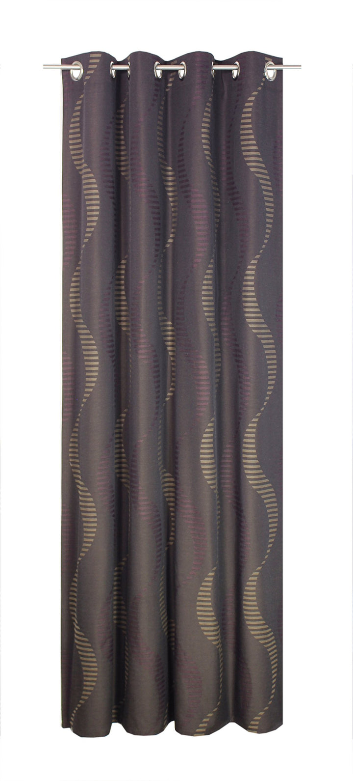 Wirth Fertigschal Lupara mit Ösen, Polyester, Braun, 220 x 132 cm Braun 220 x 132 cm, Braun 220 x 13