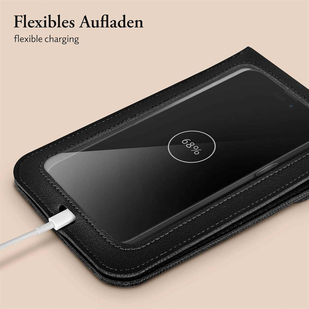 moex Handytasche zum Umhängen für Samsung Galaxy A72 / A72 5G kleine Handtasche mit Handyfach und Si