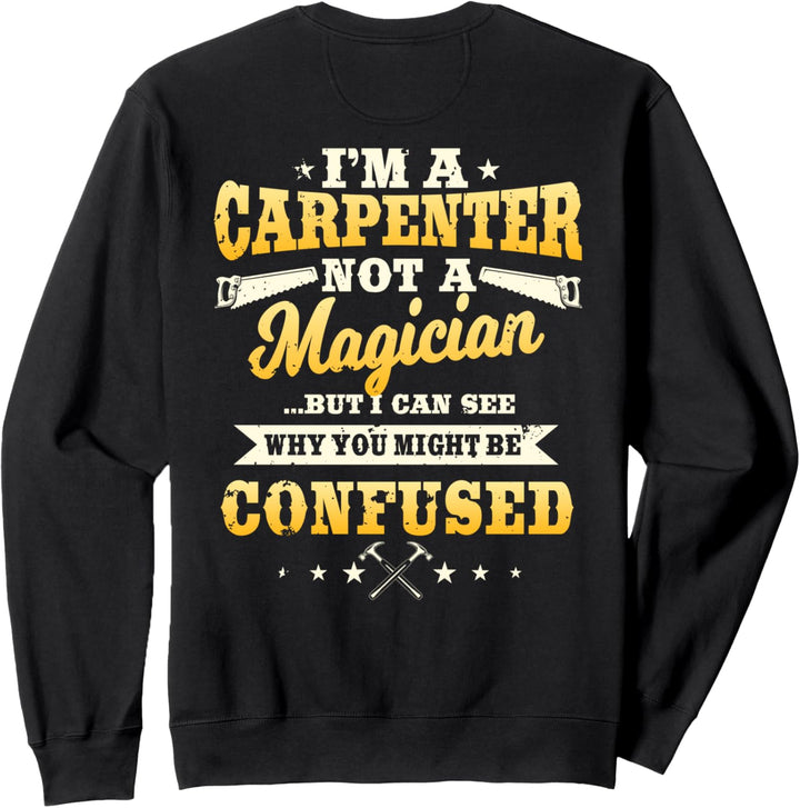 Zimmermann Geschenke Design auf der Rückseite der Kleidung Sweatshirt