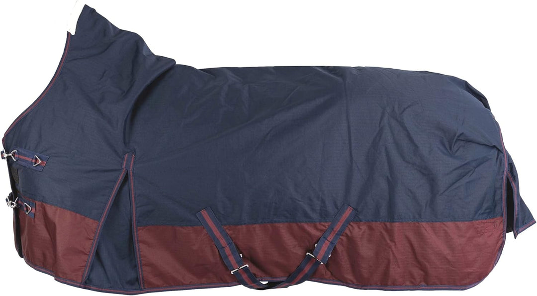 RL24 - Weidedecke High Neck Polarfleece 600D BASICLINE Marine/Kastanie 85cm Marine/Kastanie (Altes M