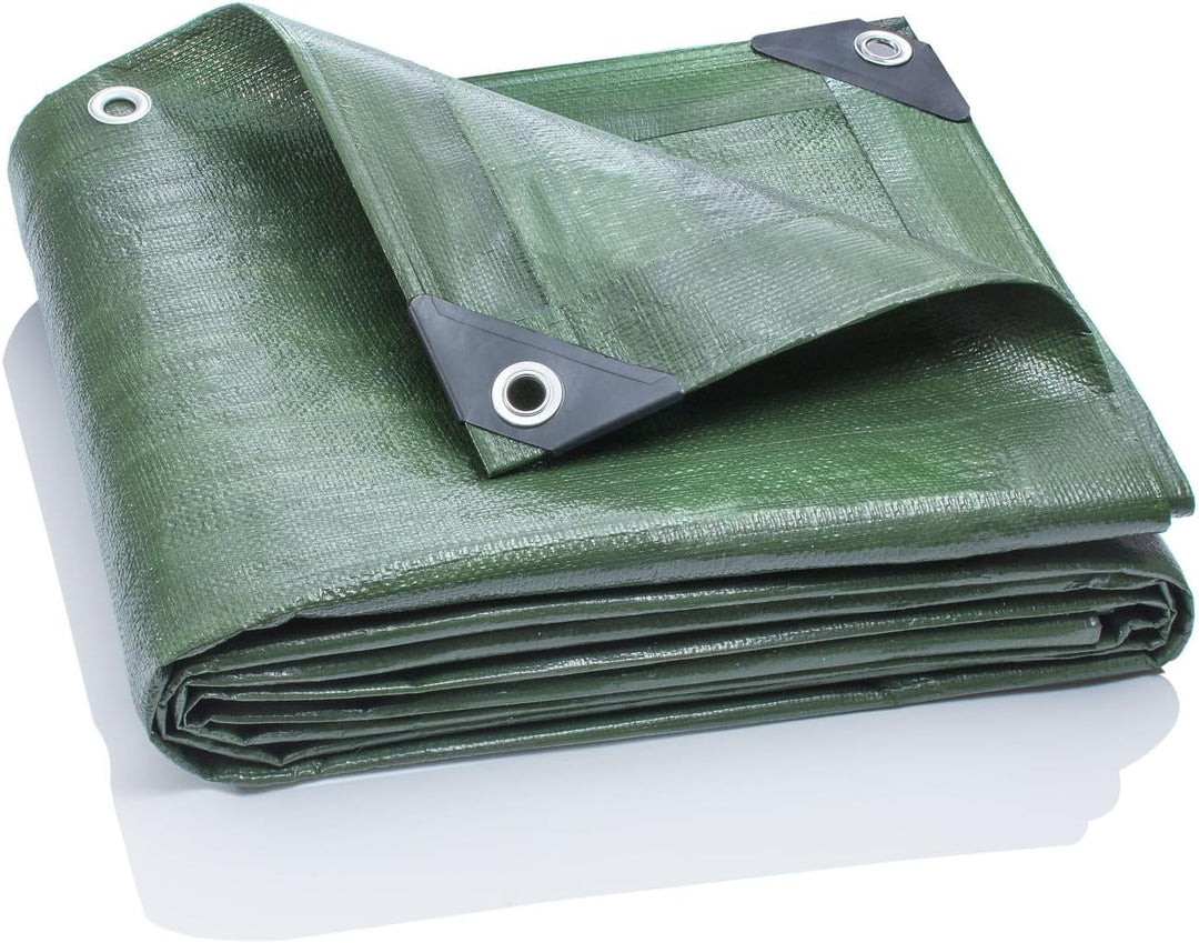 GardenMate 1,5x6m 140g/m² Gewebeplane Home & Garden Grün Abdeckplane Schutzplane Bootsplane 140g/m2