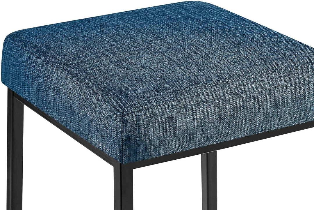 CLP 2er Set Barhocker Montreal I Gepolsterte Barstühle mit Stoffbezügen I Tresenhocker mit Metallges