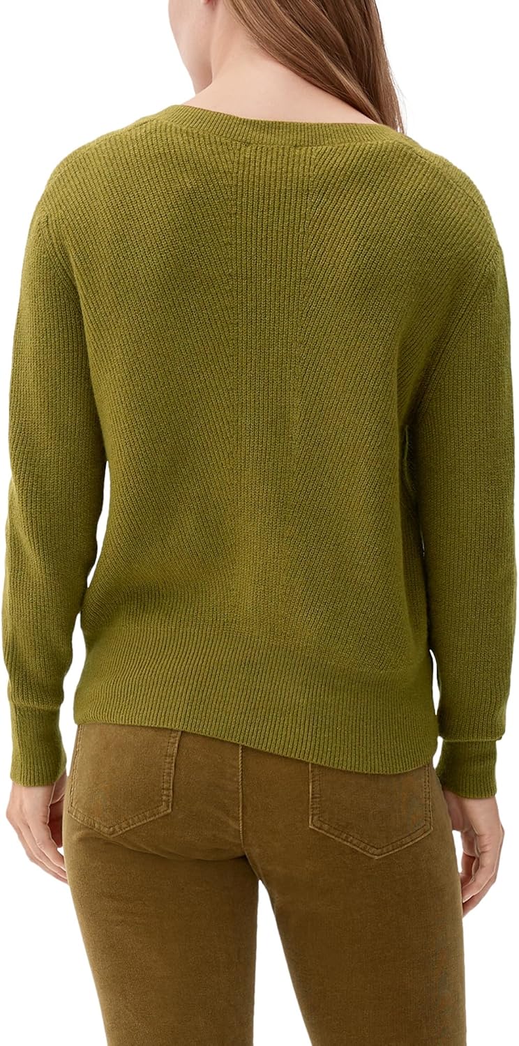 s.Oliver Pullover mit V-Ausschnitt 40 Grün, 40 Grün