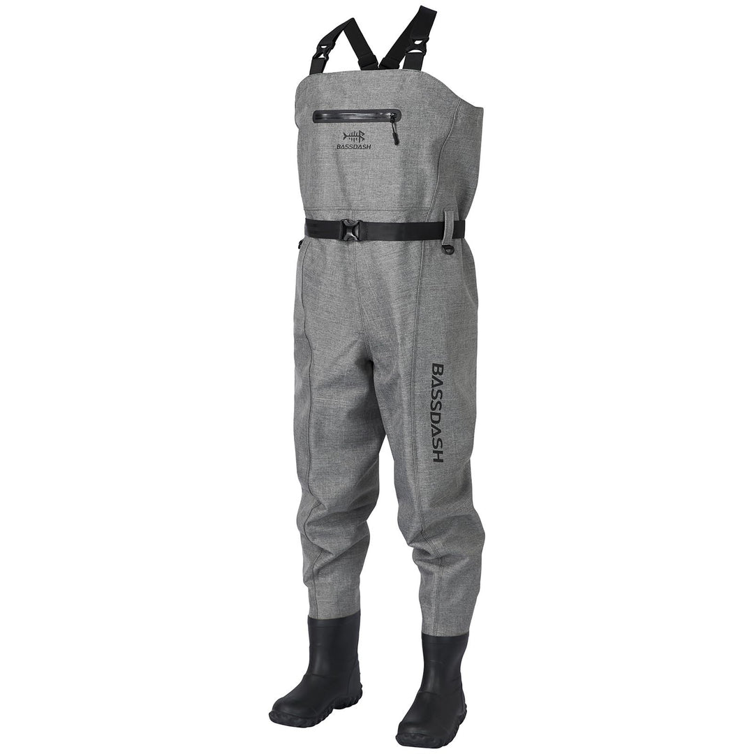 Bassdash 3D Anglerhose Wathose Wader Ultra High Strength Black Plaid Nylon PVC Angeln Jagd Wathosen