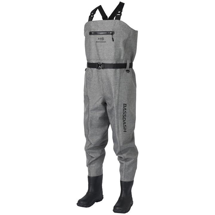 Bassdash 3D Anglerhose Wathose Wader Ultra High Strength Black Plaid Nylon PVC Angeln Jagd Wathosen