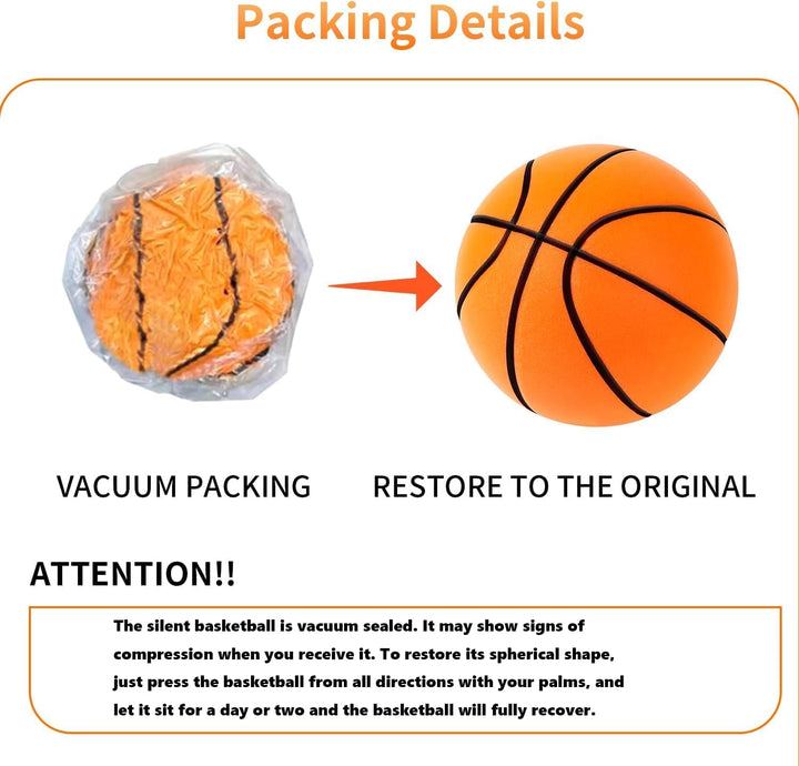 Silent Basketball,2025 Upgraded Version Dribbling Indoor,Lightweight Training Ball für Kinder und Er