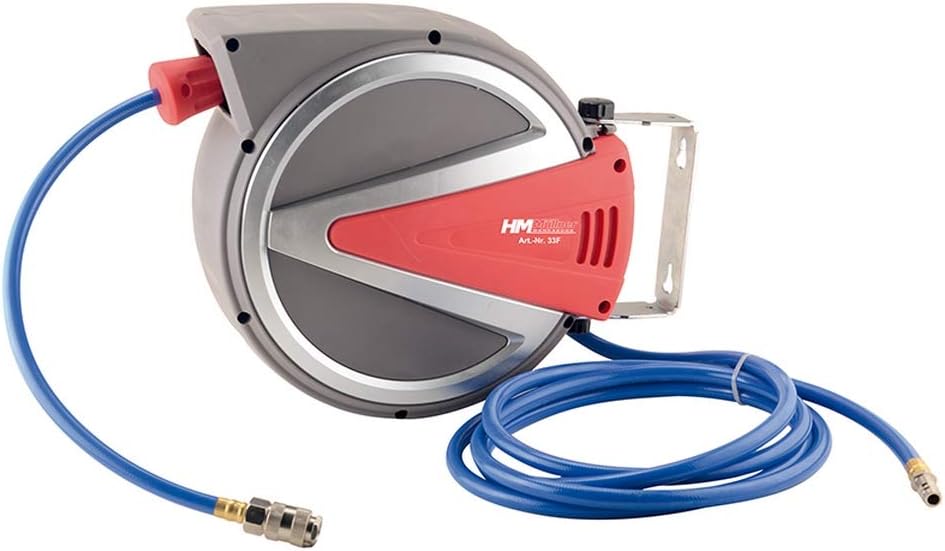 Druckluft-Schlauchtrommel 10 m mit Aufrollautomatik