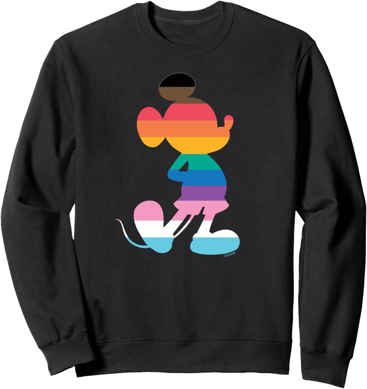 Disney Mickey Mouse Pride Inclusive Pose Rainbow Icon Fill Sweatshirt