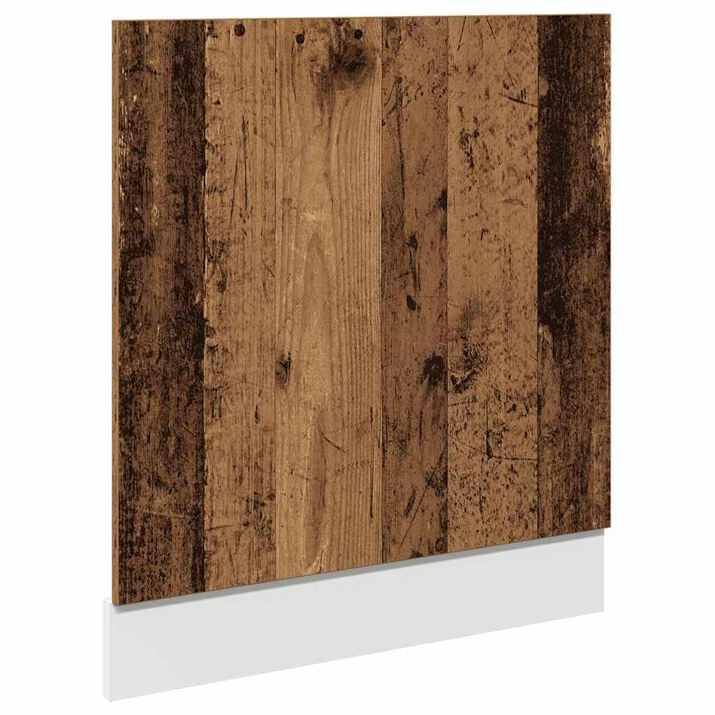 vidaXL Geschirrspülerblende Altholz-Optik 60x1,5x67 cm Holzwerkstoff, Blende, Frontblende, Geschirrs