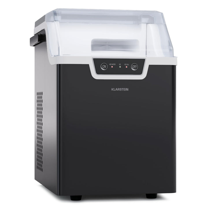 Klarstein Eiswürfelmaschine für Zuhause, Camping & Gastro, 200W Mini-Eiswürfelmaschine Klein, 4 Min