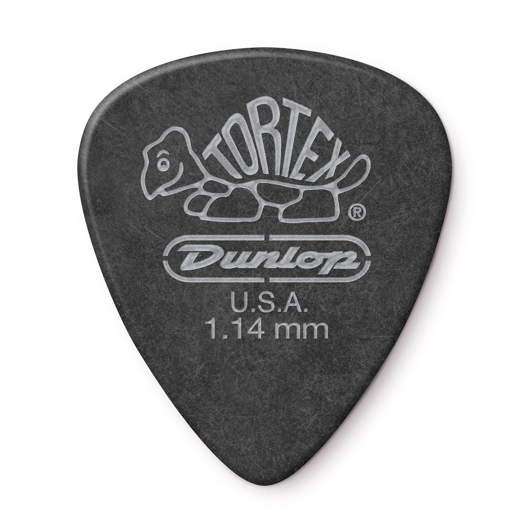 Médiators Jim Dunlop 1,14mm Tortex Pitch Black 1,14mm sachet de 72 Sachet de 72 1,14mm, Sachet de 72