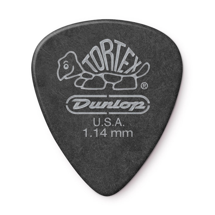 Médiators Jim Dunlop 1,14mm Tortex Pitch Black 1,14mm sachet de 72 Sachet de 72 1,14mm, Sachet de 72
