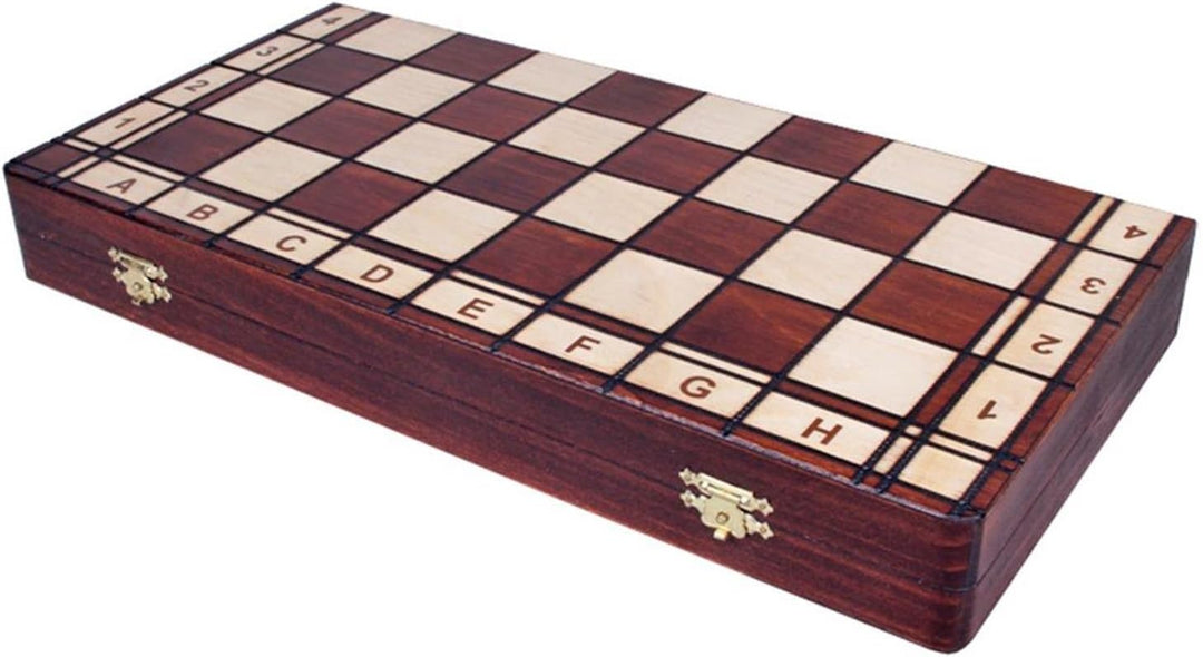Sunrise Chess & Games Hochwertige dekorative handgefertigte hölzerne Schach Set Amsterdam 40cm x 40c