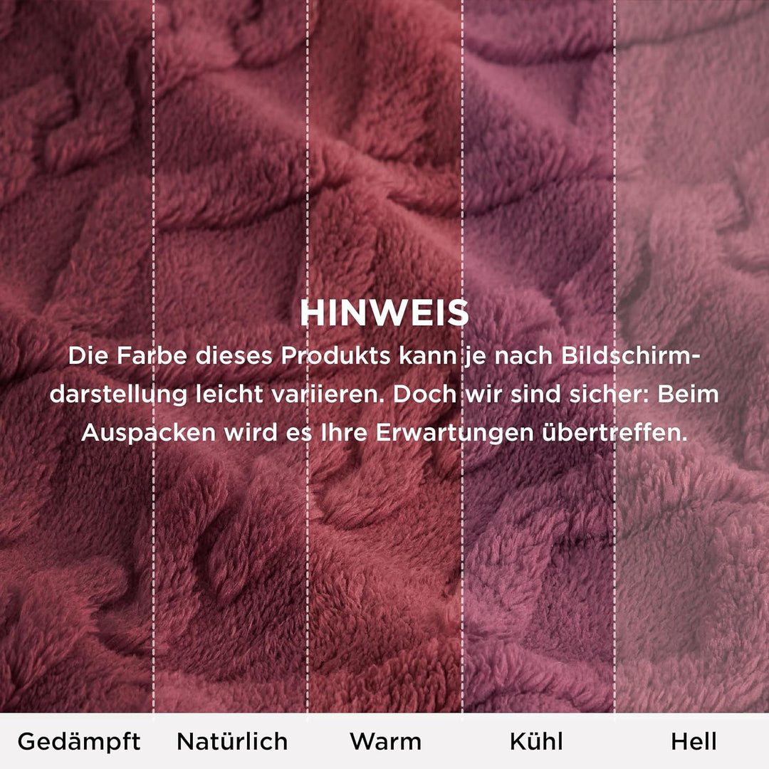 BEDSURE Kuscheldecke Decke Sofa Strickdecke - Wohndecken kuscheldecken 150x200, Sofadecke Doppelgesi