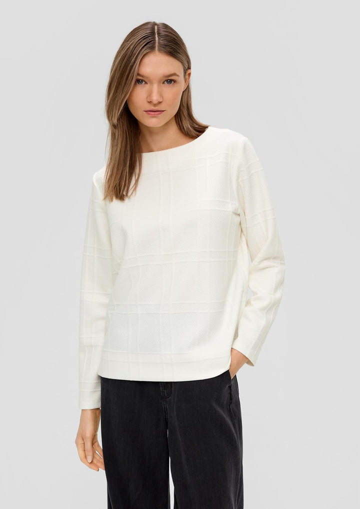 s.Oliver Sweatshirt mit Musterstruktur 46 0210, 46 0210