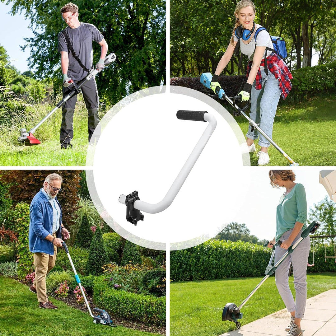 Trimmergriff, Rasentrimmer-Griff aus Aluminium, Ergonomischer Griff für Rasenmäher, Trimmer-Griffver