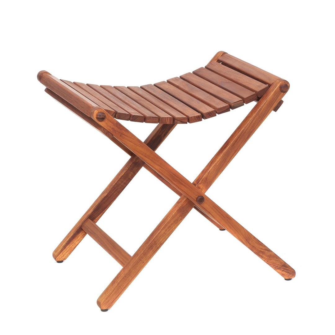 AsinoX Tek 601 Klapphocker, Holz, Braun, 46 x 41 x 46 cm