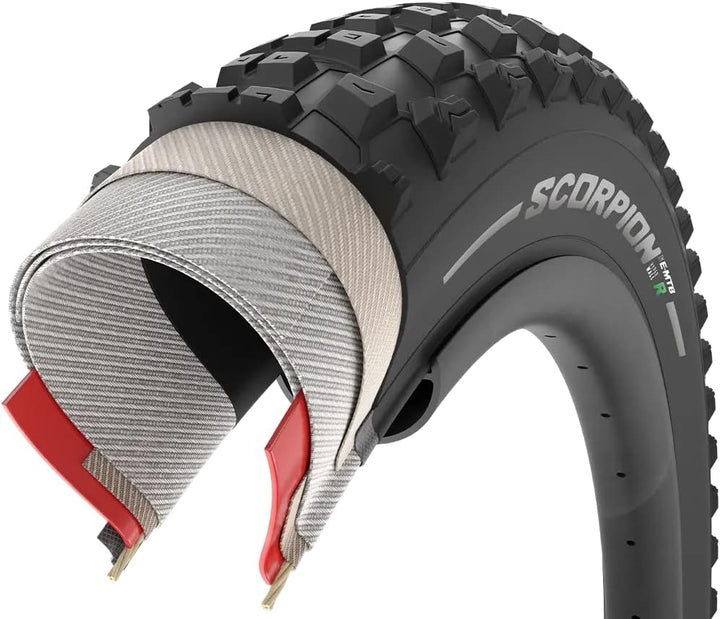 Pirelli Unisex – Erwachsene Scorpion E-MTB R Fahrradreifen, Black, 27.5 x 2.8