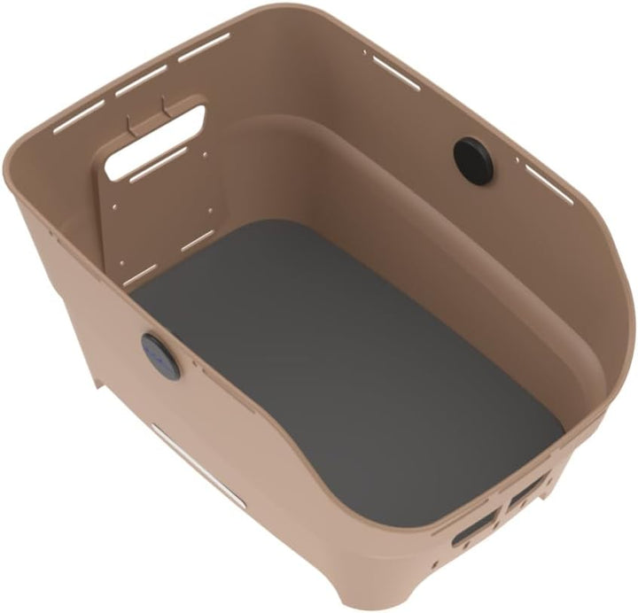 Basil Cento Neo WSL Fahrradkorb Hinten – 21L – aus Recyceltem Kunststoff – Reflektierend – 46.9x23.7