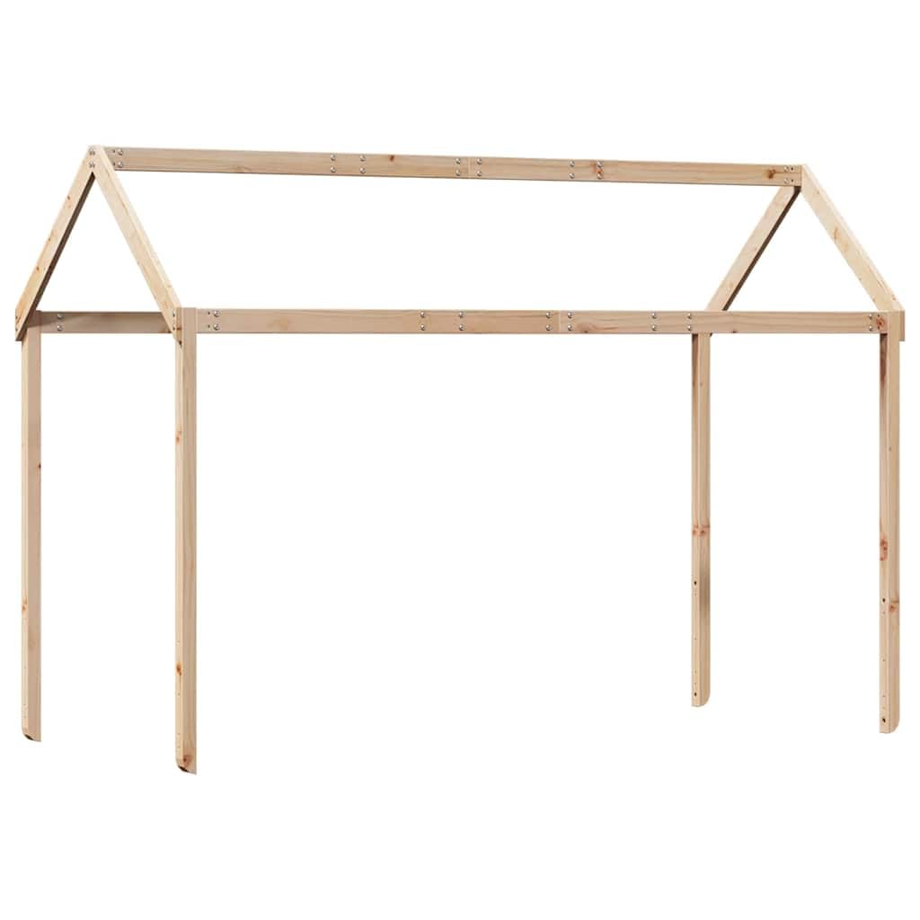 vidaXL Dach für Kinderbett 217x85,5x154 cm Massivholz Kiefer