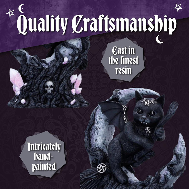 Nemesis Now Cult Cuties Malpuss Ewiger Kalender – handbemalter Gothic-Hexerei-Schreibtischkalender a