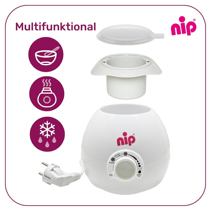 nip Babykostwärmer: Zuverlässiger & schonender Flaschenwärmer für alle Babyflaschen & Gläschen, BPA-