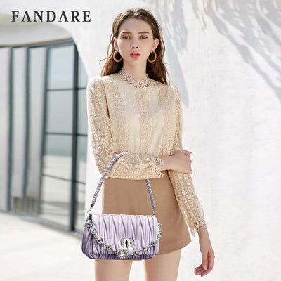 FANDARE Mode Damen Handtasche Henkeltaschen Wasserdicht Schultertasche Umhängetaschen PU-Leder Tote