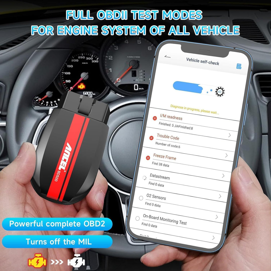 ANCEL BD500 Alles System OBD2 Bluetooth 5.0 Adapter für VW/Audi/Skoda/Seat Auto Diagnose EOBD OBDII