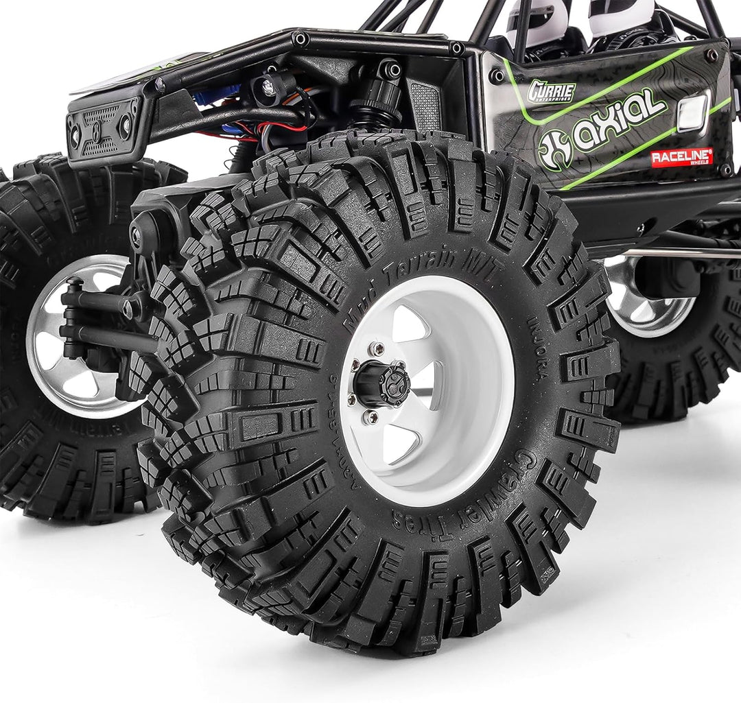 INJORA 1.9 Schlamm Reifen Sat Offset -8.9mm Beadlock Felge für 1/10 RC Crawler Auto Axial SCX10 9004