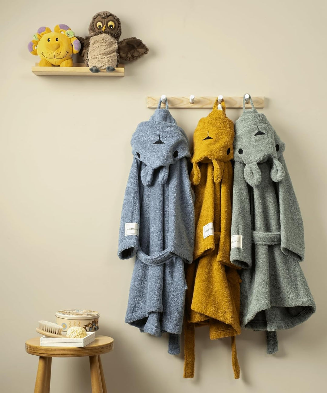 PandaHome Bademantel Kinder, Kinderbademantel für Jungen und Mädchen aus 100% Baumwolle, Morgenmante