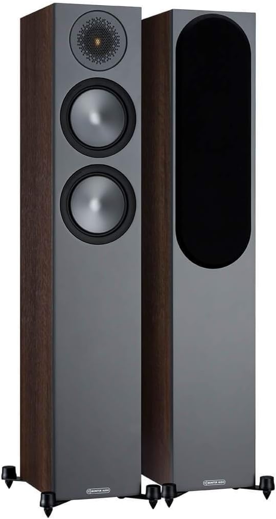 Monitor Audio Bronze 200 6G | Farbe: Walnuss | Standlautsprecher | Paar | Stereo & Heimkino | 2,5-We