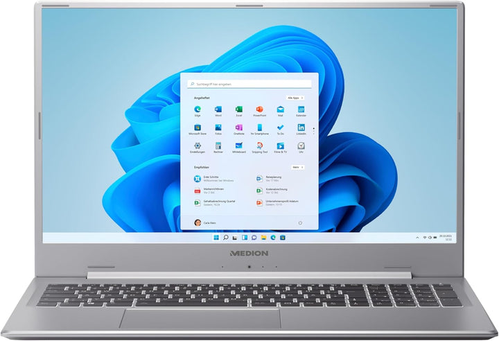 MEDION S17405 43,9 cm (17,3 Zoll) Full HD Laptop (Intel Core i3-1115G4, 512GB PCIe SSD, 8GB DDR4 RAM