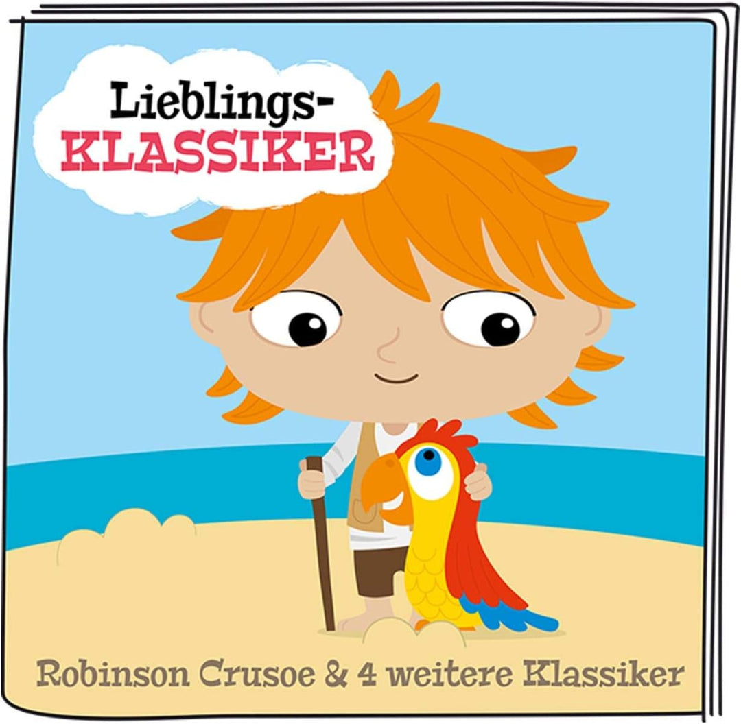 tonies Hörfiguren für Toniebox, Lieblings-Klassiker – Robinson Crusoe und 4 weitere Klassiker, Hörsp