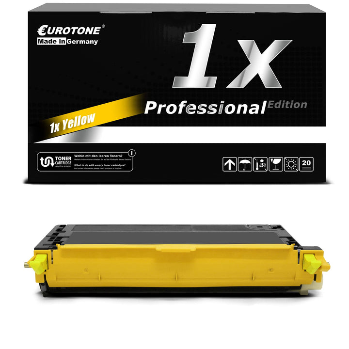 Eurotone 1x Müller Printware Toner für Dell 3110 3115 cn ersetzt 593-10173 NF556 Gelb Yellow 1x Yell