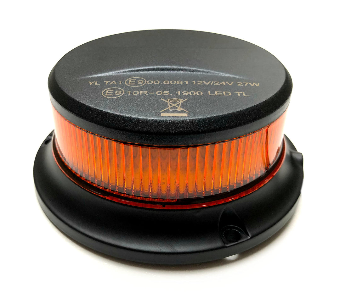 MelTruck Orange Rundumleuchte Warnleuchte 18 LED E9 ECE R65 R10 Magnet 3x Blitzmuster
