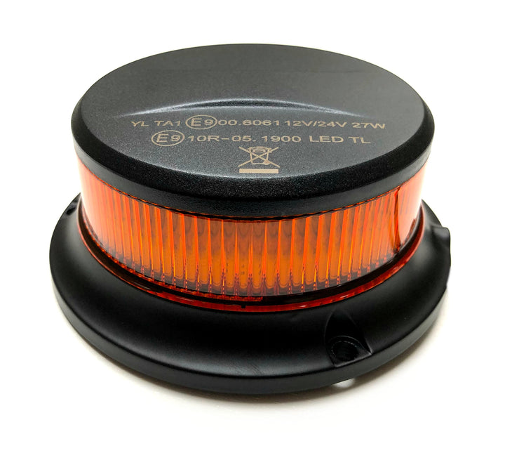 MelTruck Orange Rundumleuchte Warnleuchte 18 LED E9 ECE R65 R10 Magnet 3x Blitzmuster