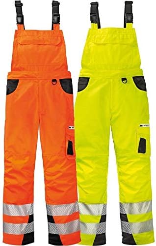 4Protect Warnschutz Latzhose "Alabama", 1 Stück, 26, leuchtgelb / grau, 3836-26 Leuchtgelb / Grau 26