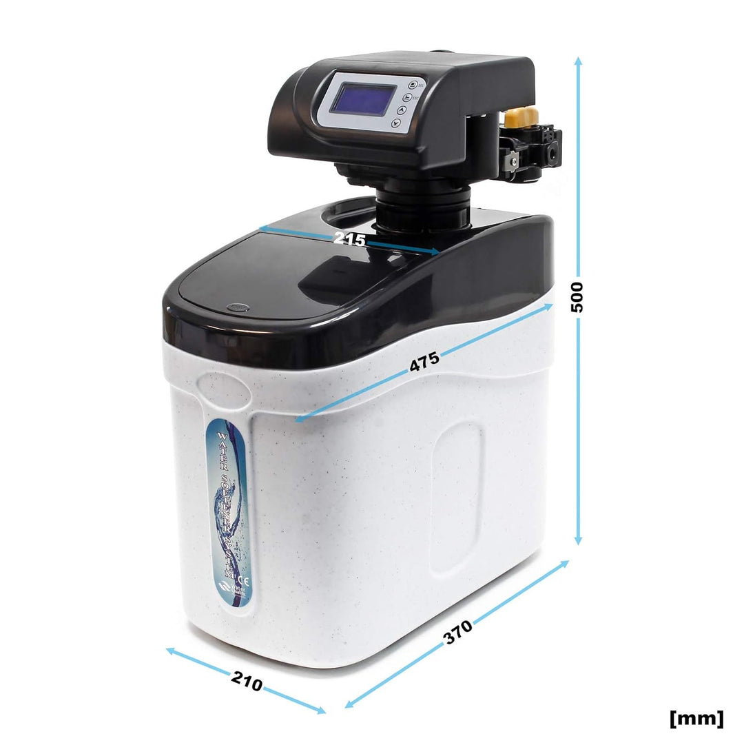 Wiltec SOFT-C1 Wasserenthärtungsanlage, Wasserentkalkung mit 500 l/h, Entkalkungsanlage mit Ionentau