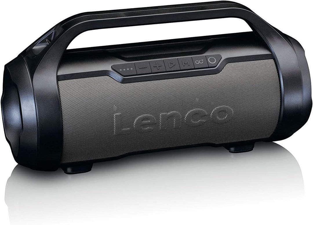 Lenco SPR-070 Boombox - IPX5 Wasserdichte Bluetooth Boombox - integrierter 3000mAh Akku - 2 x 12 Wat