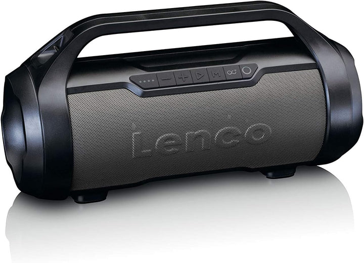 Lenco SPR-070 Boombox - IPX5 Wasserdichte Bluetooth Boombox - integrierter 3000mAh Akku - 2 x 12 Wat