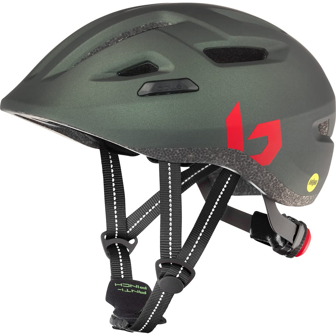 bollé - STANCE JR MIPS Forest Matte S 51-55cm, Fahrradhelm, Small, Unisex Kinder