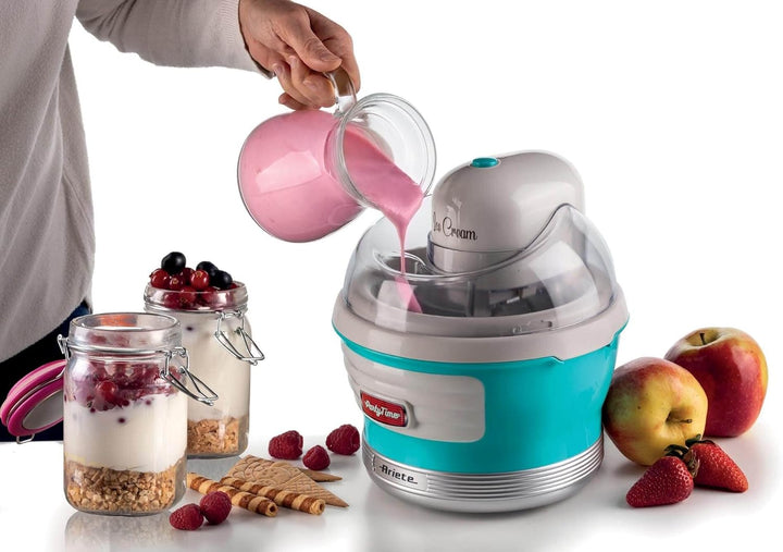 Ariete 643 Eismaschine Party Time, Eismaschine, 12 W, Fassungsvermögen 1,5 L, Herausnehmbarer Korb m