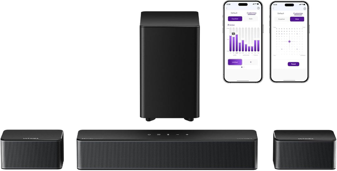 ULTIMEA 5.1 Dolby Atmos Soundbar, 3D Surround Sound System, Soundbar für TV Geräte mit Subwoofer, 2