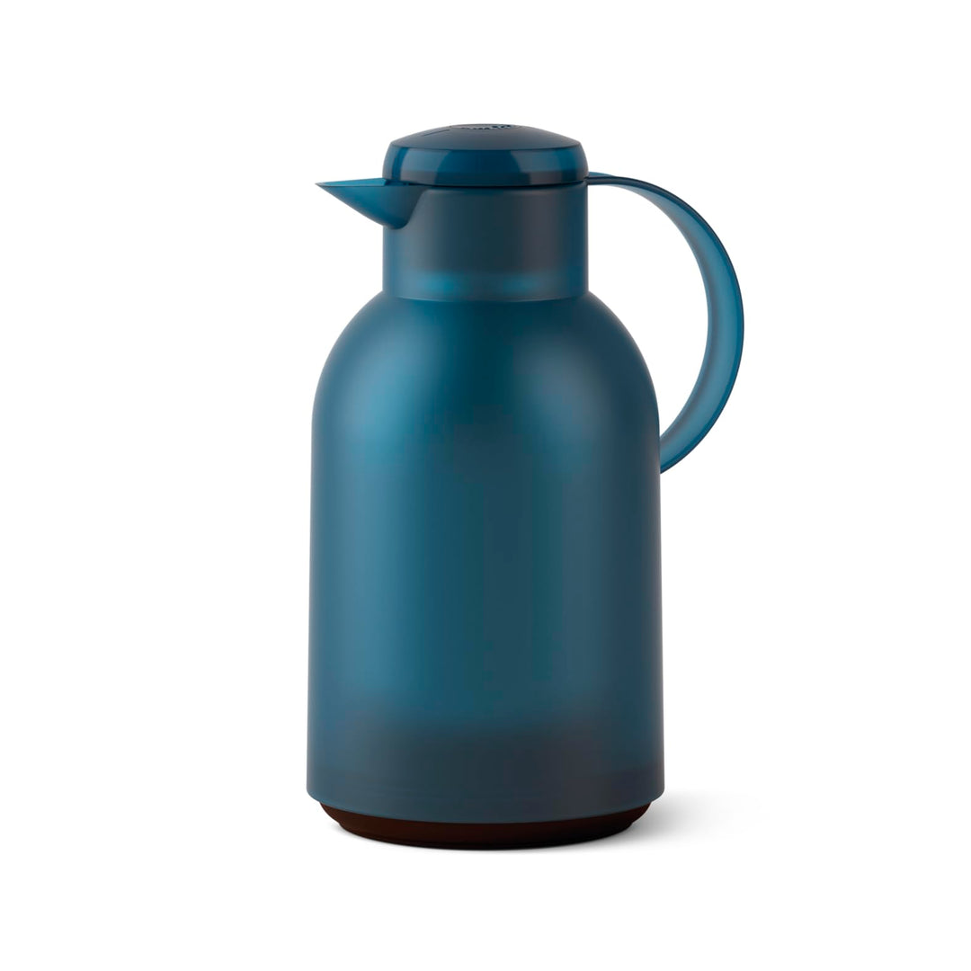 Emsa N40120 Samba Isolierkanne |1,5 Liter | Quick Press Verschluss | 12h heiss und 24h kalt | Transl