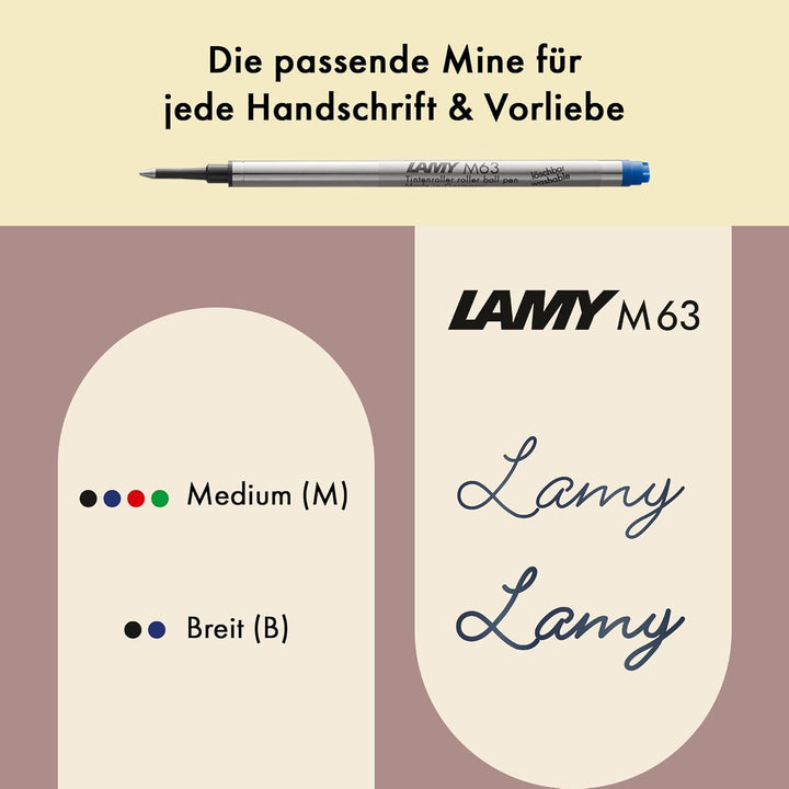 LAMY Lx Tintenroller 390 – Rollpen aus Aluminium eloxiert in der Farbe Marron (kastanienbraun) mit t