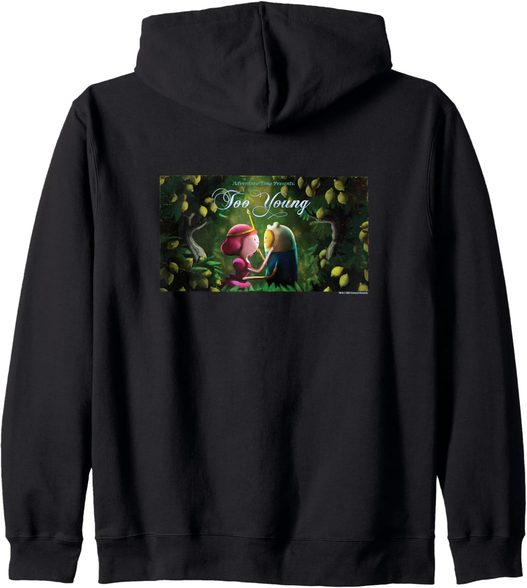 Adventure Time Too Young Card Kapuzenjacke