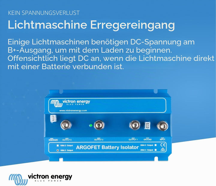 Victron Energy ArgoFET Batterietrenner 100-3AC (3 Batterien 100 Amp)