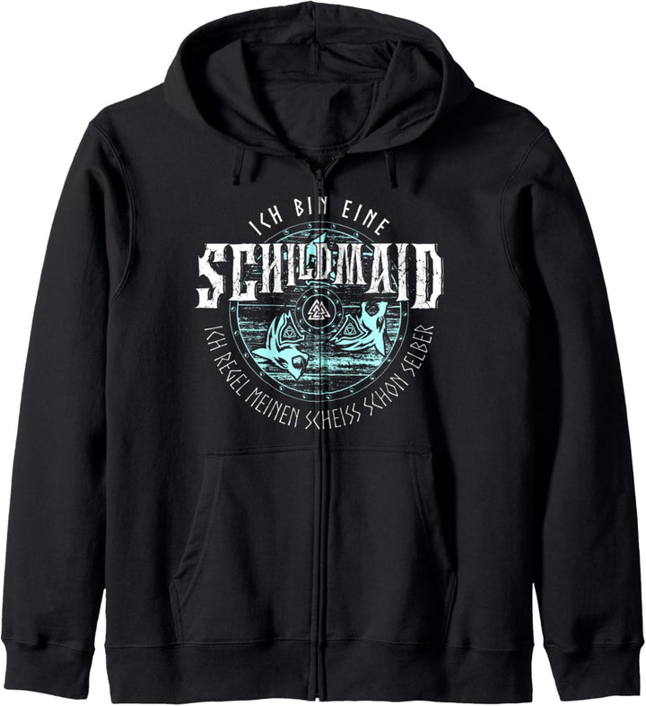 Ich Bin eine Schild Schildmaid Kleidung Wikinger Schild Kapuzenjacke