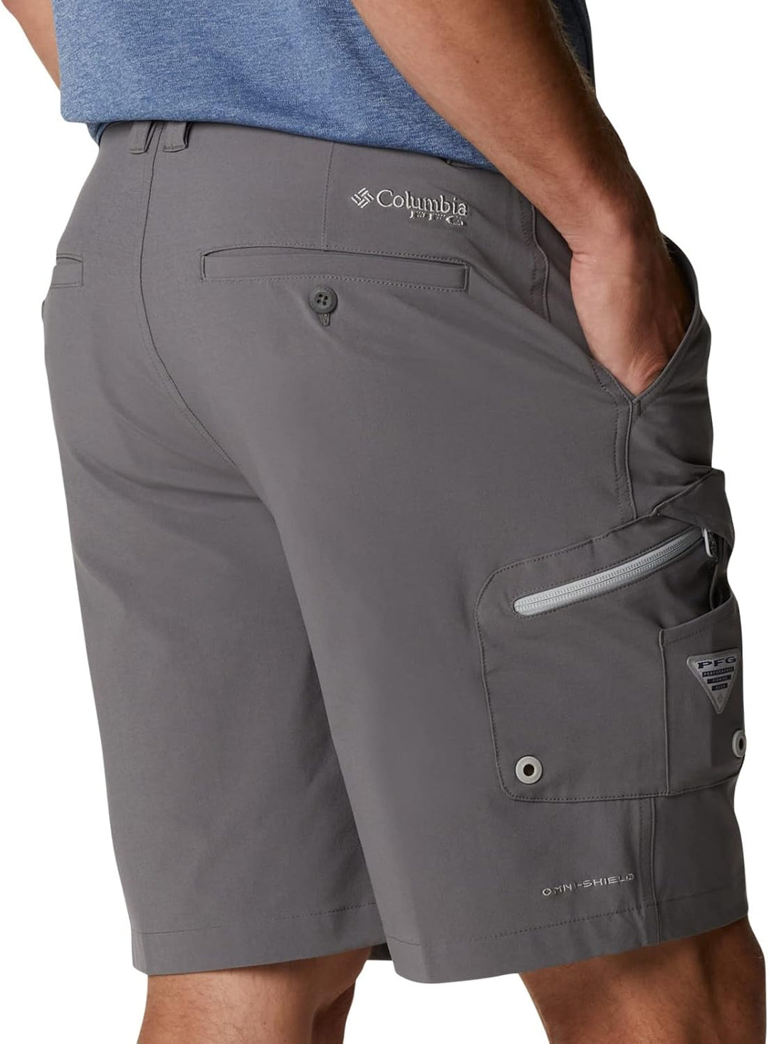 Columbia Herren Terminal Tackle Wander-Shorts, 30W x 10L City Grey/Cool Grey